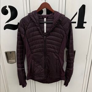 Lululemon Down For A Run Hooded Jacket